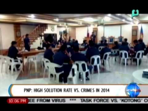 [NewsLife] PNP: high solution rate vs. crimes in 2014 [09|05|14]