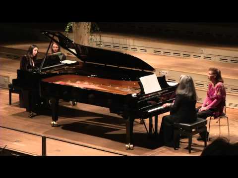 Martha Argerich & Cristina Marton playing Milhaud Scaramouche at Tonhalle Zürich