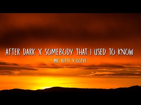 after dark x somebody that I used to know (lyrics) tiktok version | Mr. Kitty x Gotye