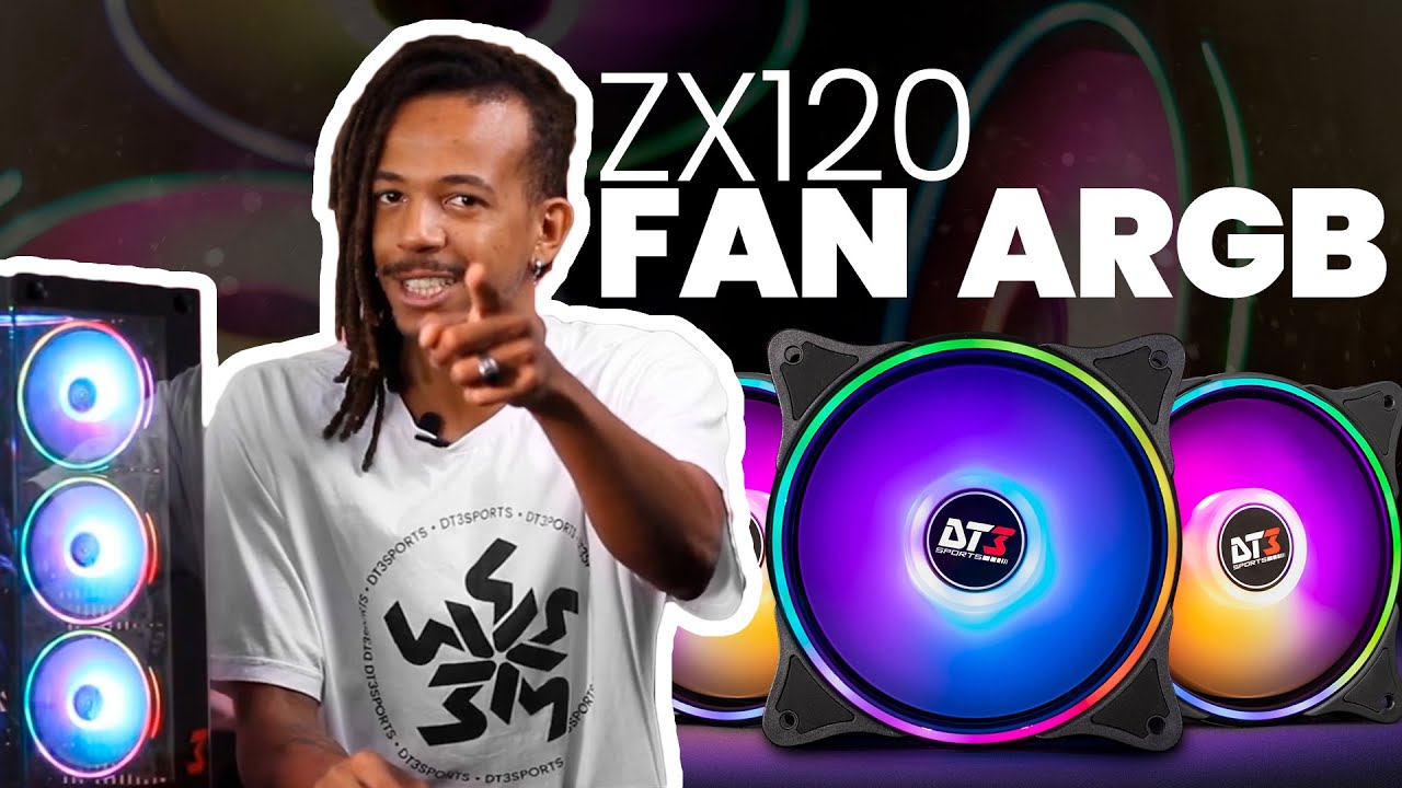 FAN Ho 2セット Kit Fan com 3 Unidades Montech Z3 PRO, ARGB, 120mm, Com Controladora