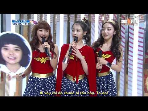 Vietsub 111211 Nicole, Hara KARA & IU MC cuts on Inkigayo 111211