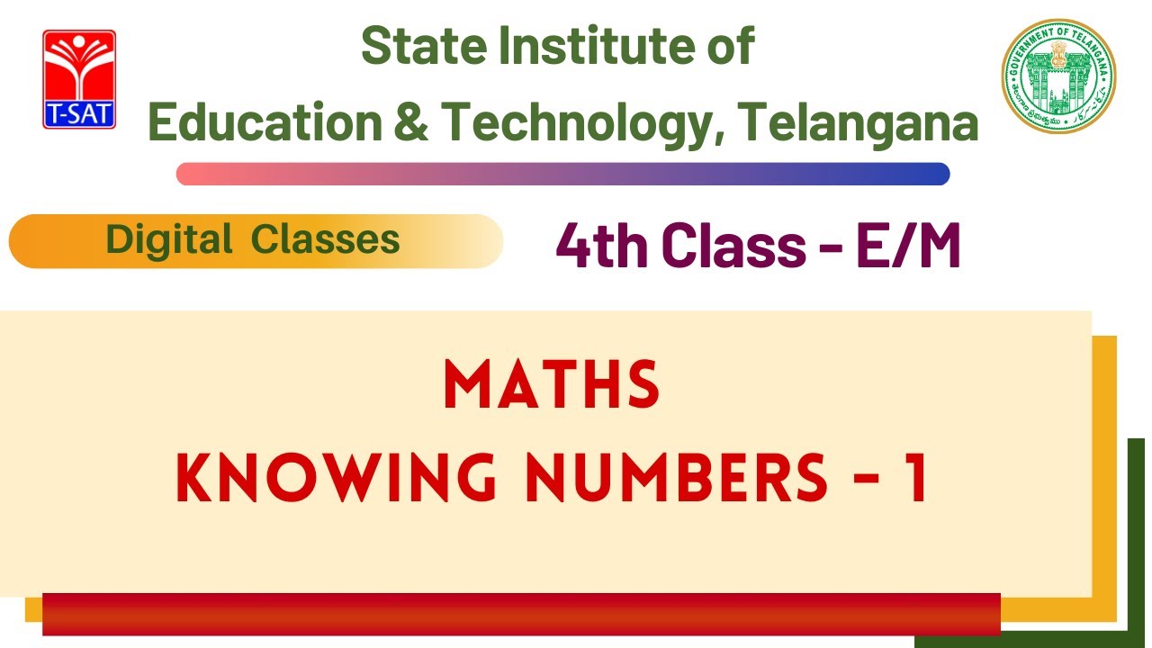 4th Class (E/M) || MATHS : Knowing Numbers - 1