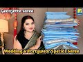 Viral Flipkart Saree Haul Georgette Sarees Lookbook Try On Honest Review Chiffonsaree Trend