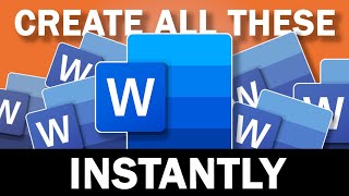 Use This Hack to Create Multiple Word Documents Instantly