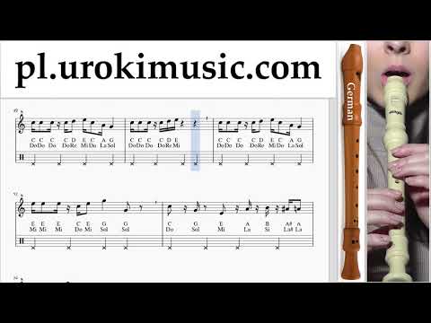 Jak Grać Na Flecie Prostym (Niemiecki) Super Mario Bros - Theme Tabulatura Lekcje um-a463