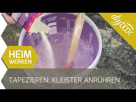 Mix wallpaper paste correctly