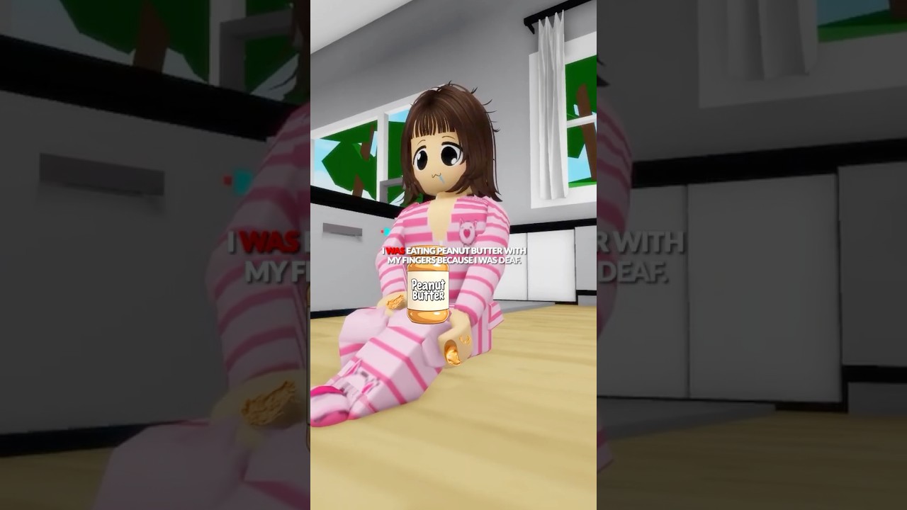 I Am Deaf And My Mom Abandoned Me 😭#roblox #brookhavenrp