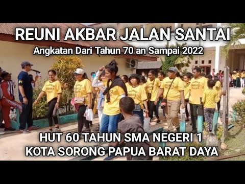Jalan Santai HUT 60 Tahun SMAN 1 Kota Sorong
