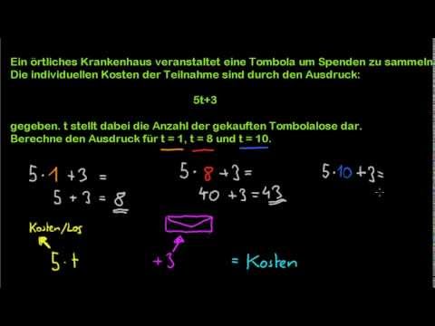 Berechnen von Termen mit einer Variablen (Video) | Khan ...