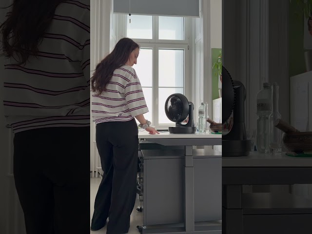 Vidéo teaser pour ecoQ SilentAir Tavo - Schwarz Test von Kristina: Leiser Tischventilator von ecofort für den Sommer