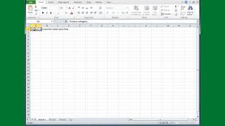 Excel Tutorial #08: How to create a column title