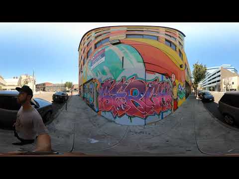 FULL 360° Virtual Reality | Los Angeles DTLA Art District | VR 360 travel vlog