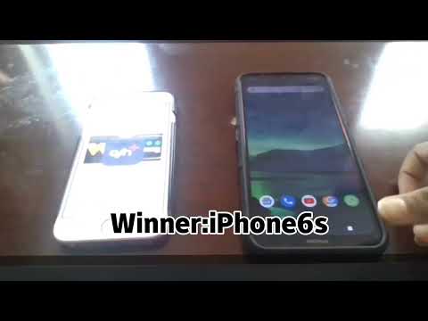 Nokia 1.4 vs iPhone 6s Speed test | AndroidTutourials