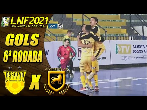 Gols Assoeva 4x6 Juventude A.G. | 6ª Rodada | LNF 2021 (13/06/2021)