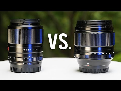VILTROX 56mm F1.2 Pro Lens for Fuji X-Mount, 56mm f/1.2 Autofocus Large Aperture Prime Lens& HyperVCM Motor for Fuji X/E-Mount Cameras X-T4 X-T5 X-T30 X-T30II X-H2 X-H2S video review thumbnail
