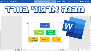 איך יוצרים מבנה ארגוני בוורד (פשוט וברור)