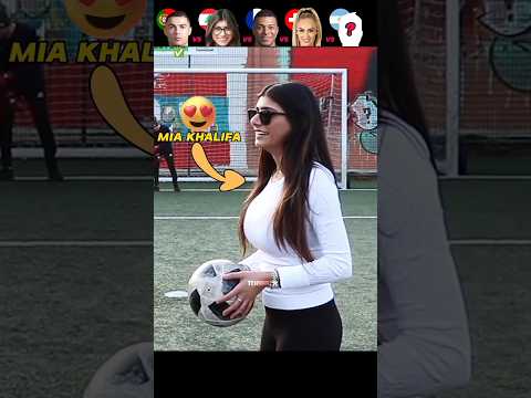 Ronaldo VS Mia Khalifa VS Mbappe VS Alisha VS Player : Penalty Kick Challenge⚽🥅