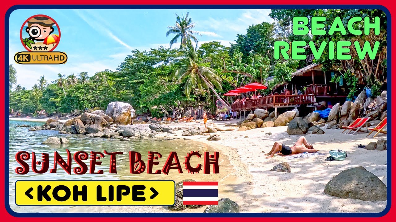 Embark on an enchanting walking tour of the serene Sunset Beach in Koh Lipe.