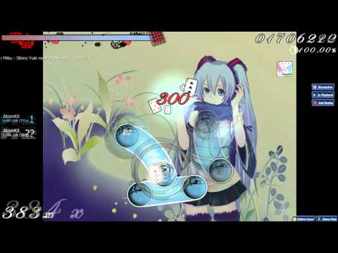 [Osu!] Hatsune Miku - Shiroi Yuki no Princess ha ... [Hard] Hidden