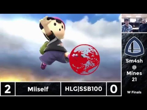 Sm4sh@Mines 21 - Miiself (Ness) Vs. HLG}SSB100 (Donkey Kong) - Winners Finals