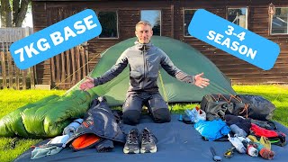 My Lightweight Backpacking Gear Load Out - 7kg / 15lb Base Weight for 3 Days
