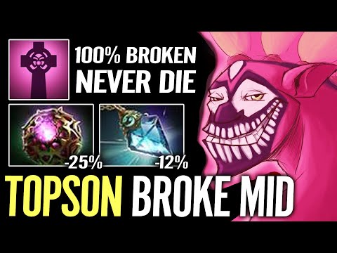 Topson Spams the Best MID Lane Hero in 7.34 - The NEW WAY to Play Dazzle Dota 2 Build