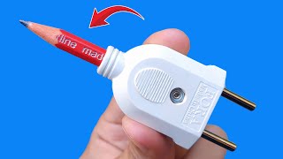 Not Everyone Knows This Secret! Attach a Pencil to a Power Plug and Incredible Result!