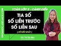 Toán lớp 2: Tia số. Số liền trước, số liền sau - trang 10, 11