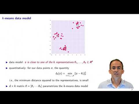 Stanford EE104 Introduction to Machine Learning | 2020 | Lecture 18 unsupervised learning