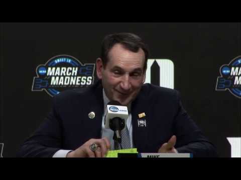 Duke Blue Devils Coach K & Players Post Elite 8 Loss to Michigan State.