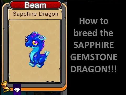 How to breed a Sapphire Gemstone dragon in DragonVale - breeding combinations