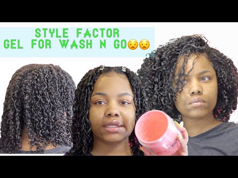 I did a wash n go using only style factor edge booster GEL...BEST WASH N GO EVER Video