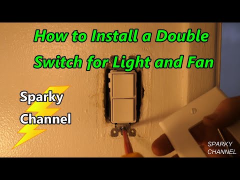 How to Install a Double Switch for a Bath Light and Fan