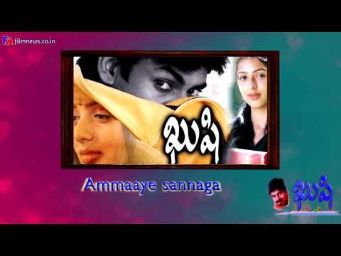 Ammaaye sannaga Song Fan Made Lyrical Video | Kushi | Pawan Kalyan,Bhoomika