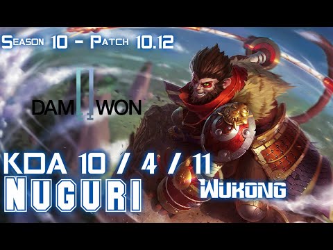 DWG Nuguri WUKONG vs KENNEN Top - Patch 10.12 KR Ranked
