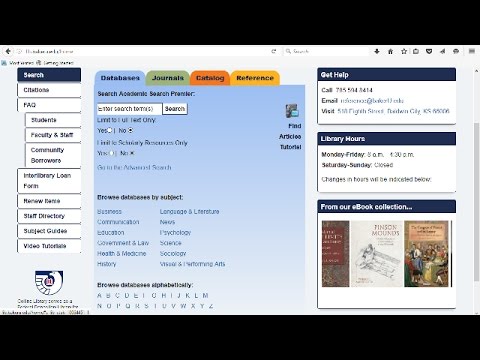 Virtual Library Tour