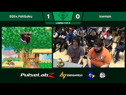 EGtv.FatGoku (Fox) vs. Iceman (Marth) | SSBM LT8 | EC5