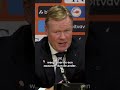 Lovende woorden voor ‘Q’! ? #koeman #oranje #hartman