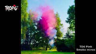 TD6 Pink - Smoke mines - TROPIC Fireworks, Fajerwerki, Feuerwerk, Vuurwerk, Feu d'artifice