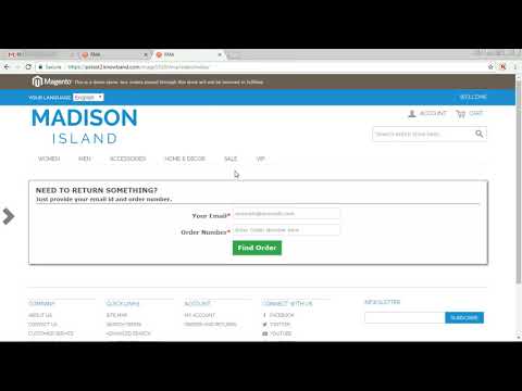 Magento Return Manager Module - Video Tutorial