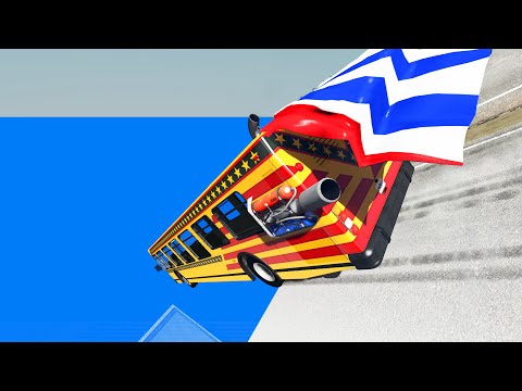 Mega Speed ​​Ramp For Auto Destruction - BeamNG drive