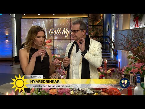 "Steffo, jag blir rörd" - härliga drinktips till nyårsfesten - Nyhetsmorgon (TV4)