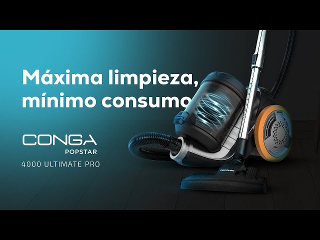 Cecotec Conga PopStar 4000 Ultimate Pro Aspirador Trineo Multiciclónico sin Bolsa 800W video