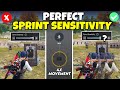 SPRINT SENSITIVITY Guide for Fast Movement | Best sprint Sensitivity | BGMI/PUBG Mobile