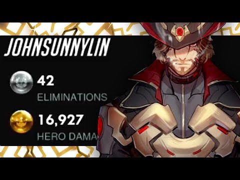 WANTED MCCREE MAIN! 42 ELIMS! [ OVERWATCH SEASON 18 TOP 500 ]