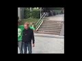 Two Drunk Guys Fall Down Stairs At Skatepark