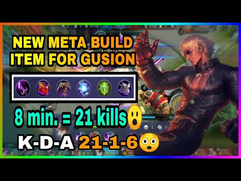 New meta Item for Gusion | Gusion Gameplay 8min. 21 kills with Savage
