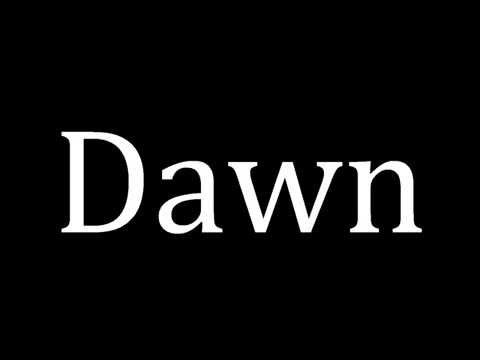 Part of a video titled How to pronounce Dawn - YouTube