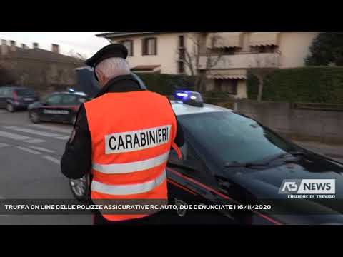TRUFFA ON LINE DELLE POLIZZE ASSICURATIVE RC AUTO, DUE DENUNCIATE | 16/11/2020