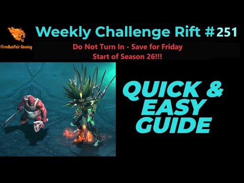 Diablo 3: NA Challenge Rift #251 - Quick & Easy Guide - Maps & Everything you need for a quick time!